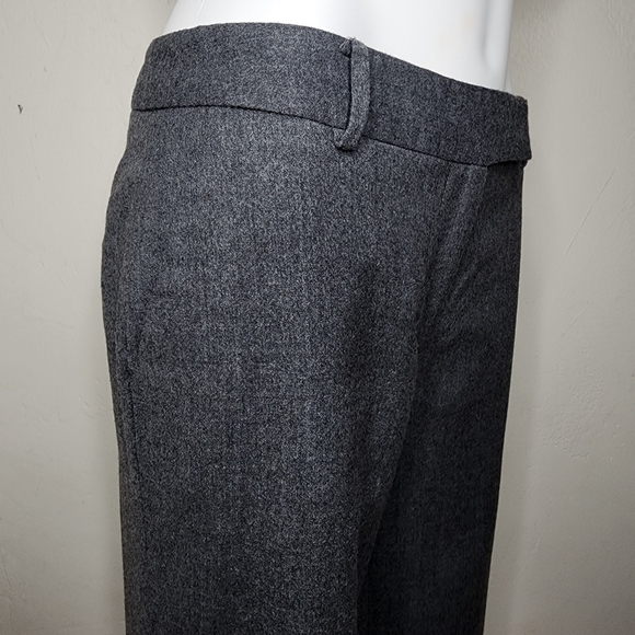 Talbots‎ Charcoal Gray Stretch Wool Wide Leg Trousers Size 6 - Picture 4 of 14